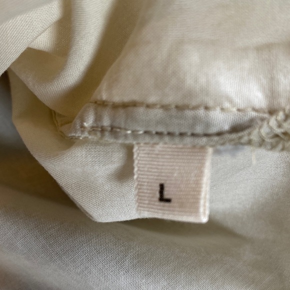 Rowan Fay Utility Cotton Camp Shirt Bone/Cream Large NWOT - Picture 12 of 12